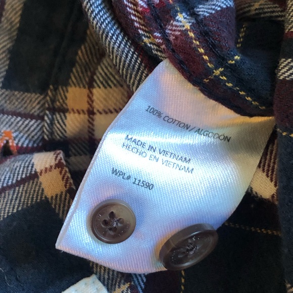 Weatherproof Vintage men’s flannel large plaid pattern Longsleeve casual button - Picture 6 of 8